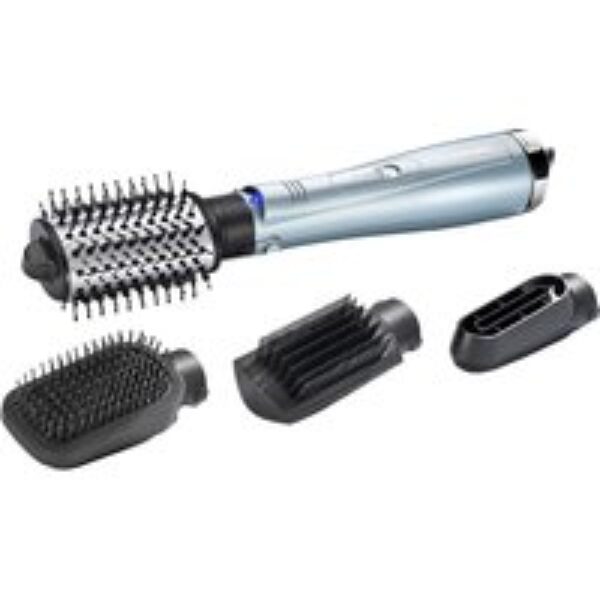 BABYLISS 2774U Hydro-Fusion Anti-Frizz 4-in-1 Hair Dryer Brush - Silver & Black