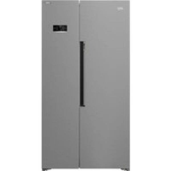 BEKO HarvestFresh ASL1442VPS American-Style Fridge Freezer - Stainless Steel