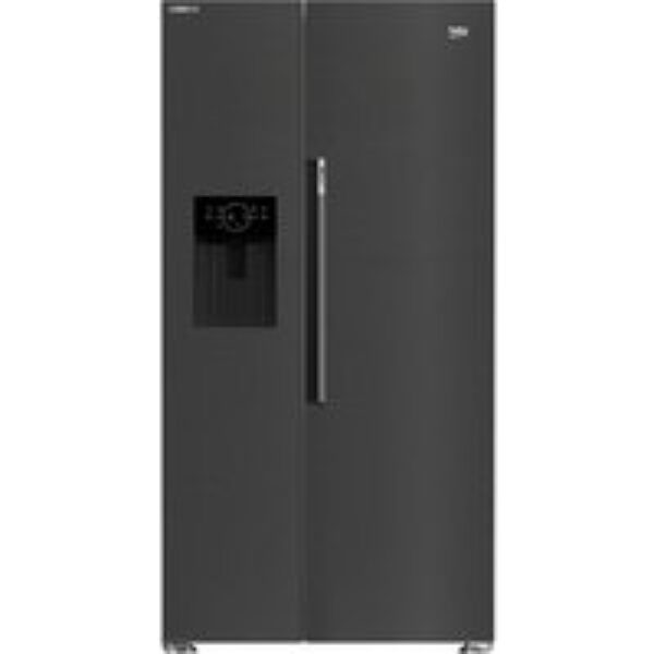 BEKO HarvestFresh ASN652VPZ Fridge Freezer - Black Steel