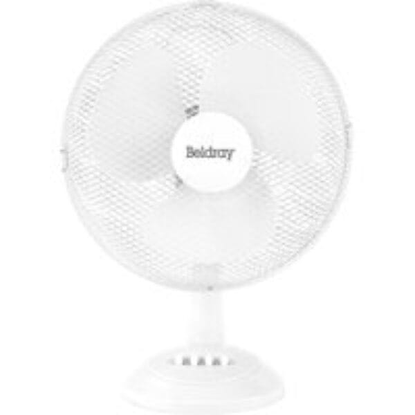 BELDRAY EH3198 Portable 12" Desk Fan - White