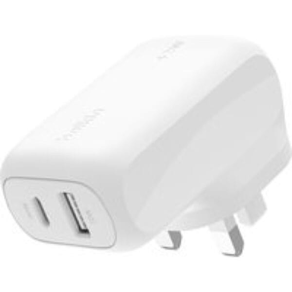 BELKIN WCB009myWH 42 W Dual USB Type-C Wall Charger