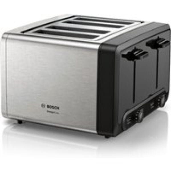 BOSCH DesignLine Plus TAT4P440GB 4-Slice Toaster - Silver