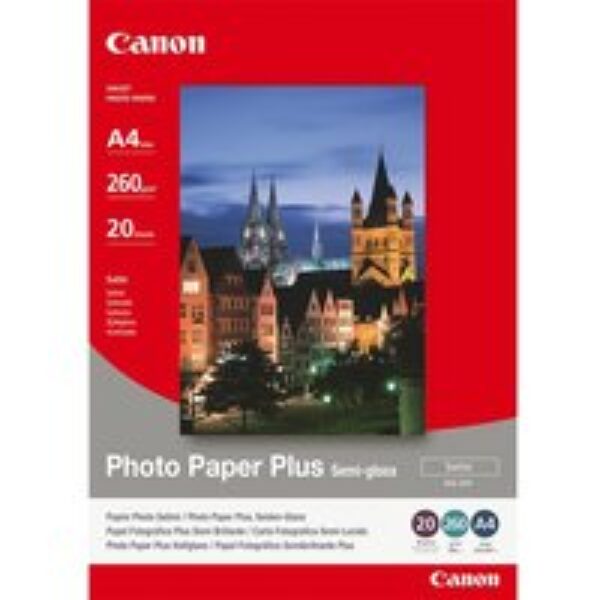 Canon SG-201 A4 Semi-Gloss Satin Photo Paper Plus - 20 Sheets