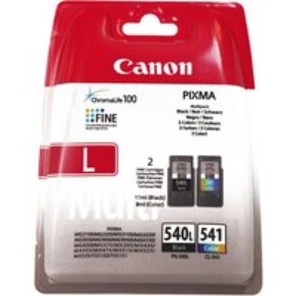 CANON PG-540L & CL-541 Black & Tri-colour Ink Cartridges - Twin Pack