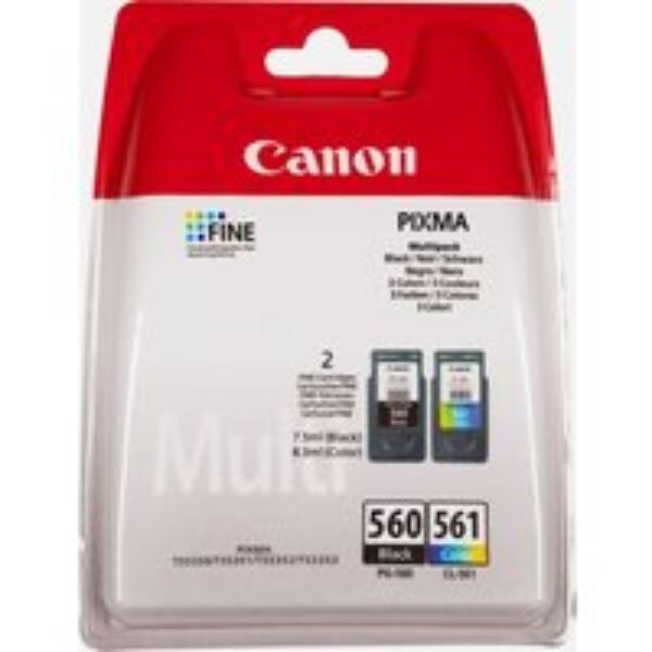 CANON PG-560 & CL-561 Black & Tri-colour Ink Cartridges - Twin Pack