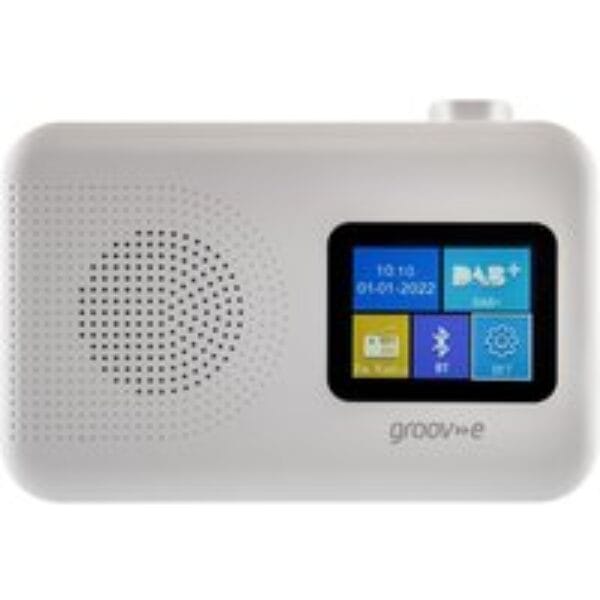 GROOV-E Berlin GVDR06WE Portable DAB/FM Bluetooth Radio - White