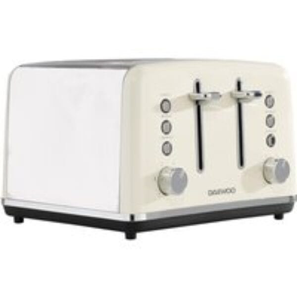 DAEWOO Kensington SDA1585 4-Slice Toaster - Cream