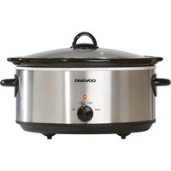 DAEWOO SDA1788 Slow Cooker - Stainless Steel