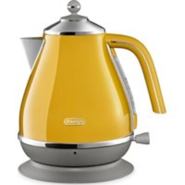 DELONGHI Icona Capitals KBOC3001.Y Jug Kettle - Yellow