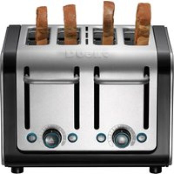 DUALIT Architect 46505 4-Slice Toaster - Black & Stainless Steel