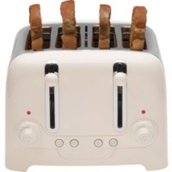 DUALIT Lite 46213 4-Slice Toaster - Canvas White