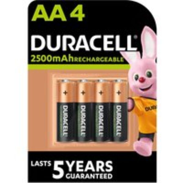 DURACELL AA NiMH Rechargeable Batteries - Pack of 4