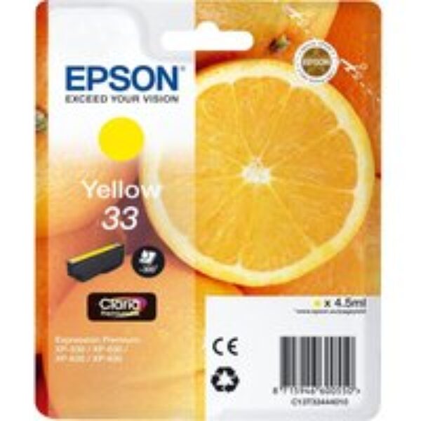 EPSON No. 33 Oranges Yellow Ink Cartridge