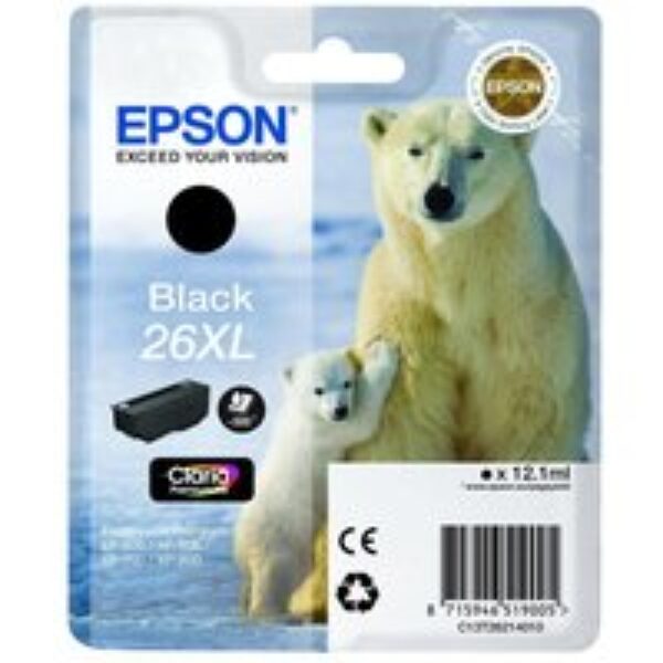 EPSON Polar Bear T2621 XL Black Ink Cartridge