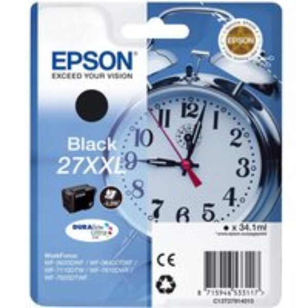 EPSON Alarm Clock 27XXL Black Ink Cartridge