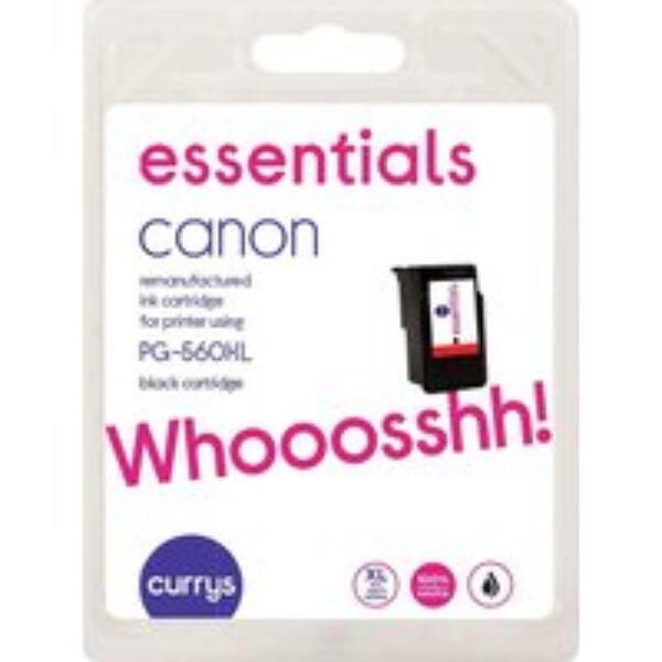 ESSENTIALS Canon PG-560 XL Black Ink Cartridge