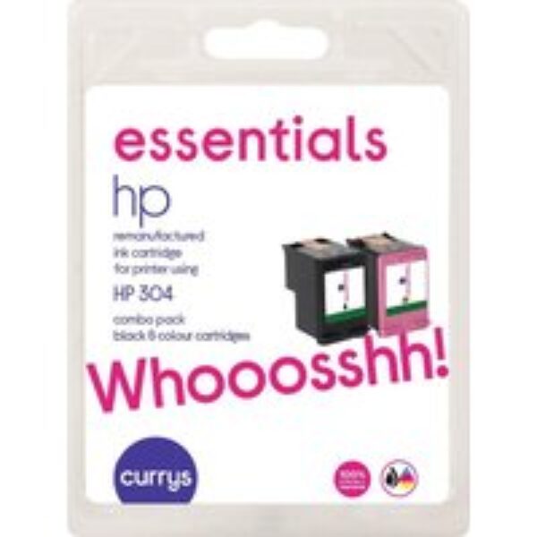 ESSENTIALS HP 304 Black & Tri-colour Ink Cartridges - Twin Pack