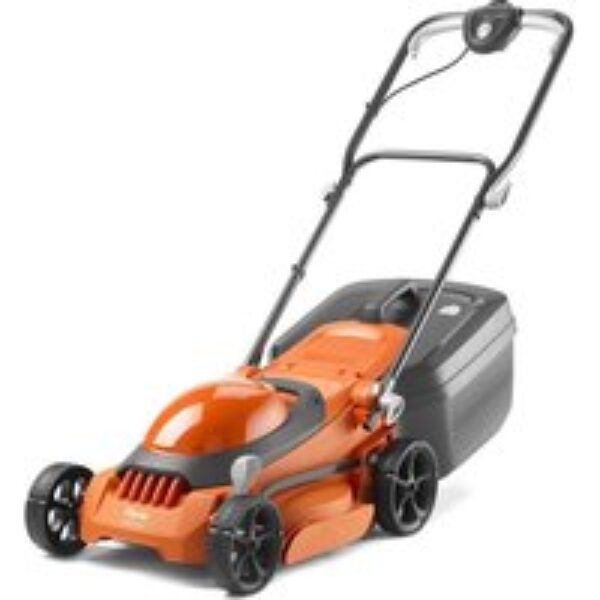 FLYMO EasiMow 340R Corded Rotary Lawn Mower - Orange & Grey