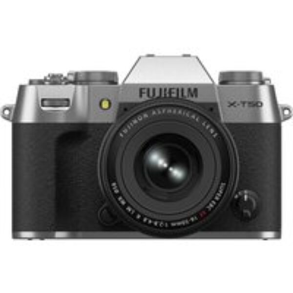 FUJIFILM X-T50 Mirrorless Camera with FUJINON XF 16-50 mm f/2.8-4.8 R LM WR Lens - Silver