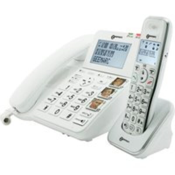 GEEMARC DECT295 COMBI Corded Phone & Cordless Extension Handset - White