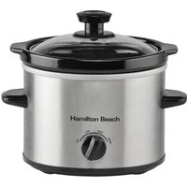 HAMILTON BEACH The Mighty Mini Slow Cooker - Silver