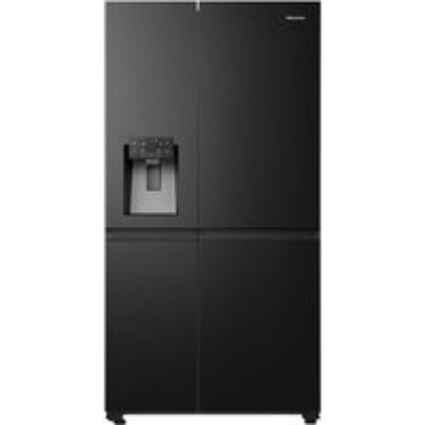 HISENSE PureFlat RS818N4IFE American-Style Smart Fridge Freezer - Black Stainless Steel