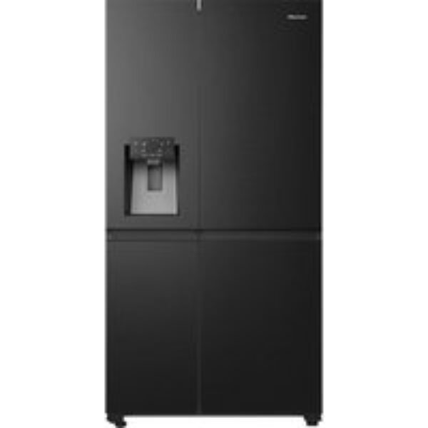 HISENSE PureFlat RS818N4TFE American-Style Smart Fridge Freezer - Black Stainless Steel