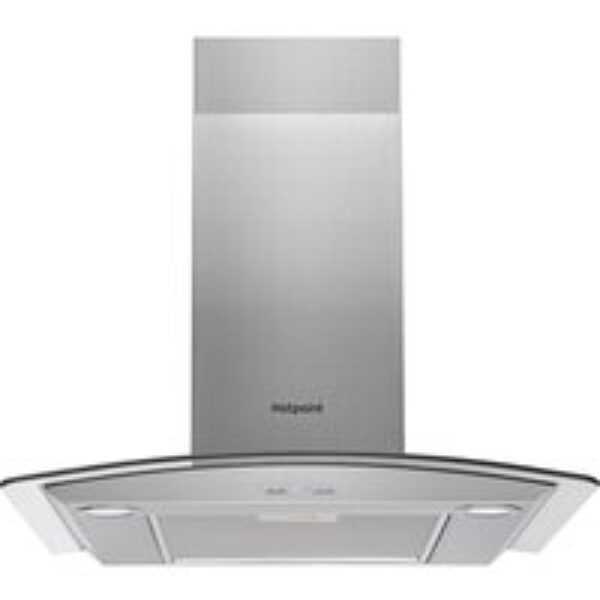 HOTPOINT PHGC6.4 FLMX Chimney Cooker Hood - Silver