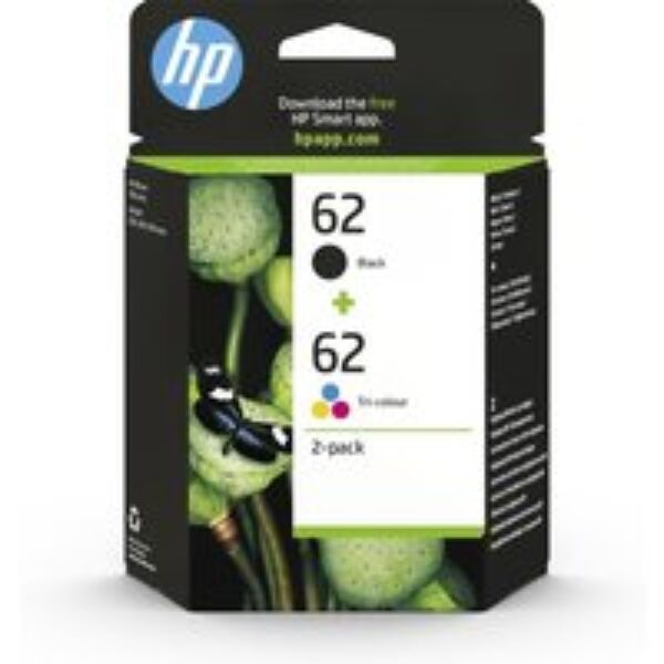 HP 62 Original Black & Tri-colour Ink Cartridges - Twin Pack