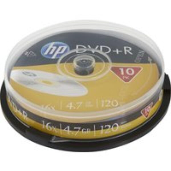 HP 16x Speed DVD Blank DVDs - Pack of 10