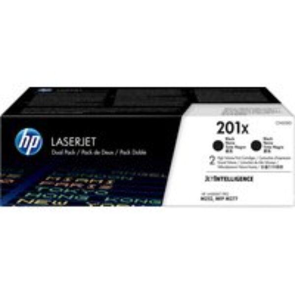 HP 201X Black Toner Cartridges - Twin Pack