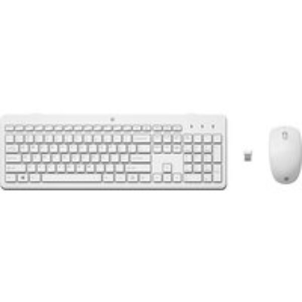 HP 230 Wireless Keyboard & Mouse Set - White