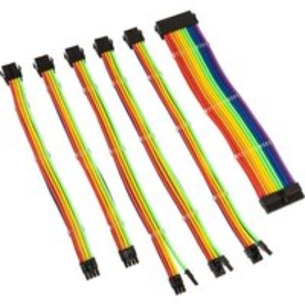 KOLINK Coreu0026tradeAdept Power Extension Cable Kit - Rainbow