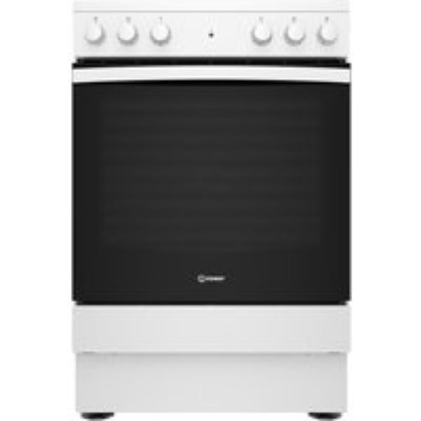 INDESIT IS67V5KHW/UK 60 cm Electric Ceramic Cooker - White & Black