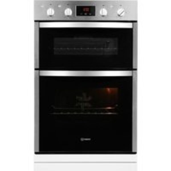 INDESIT Aria DDD5340CIX Electric Double Oven - Stainless Steel