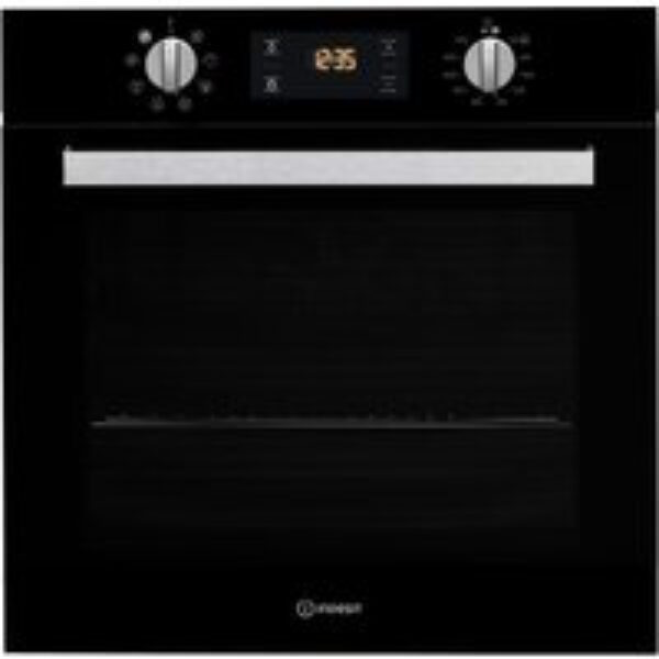 INDESIT Turn&Go IFW 6340 BL Electric Oven - Black