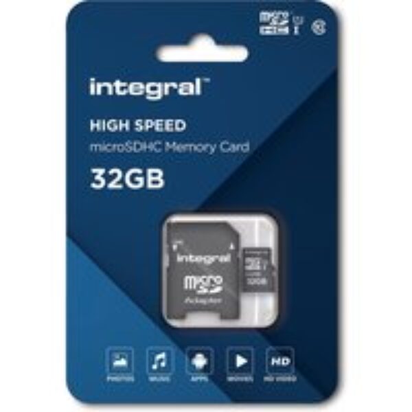 INTEGRAL U1 Class 10 microSD Memory Card - 32 GB