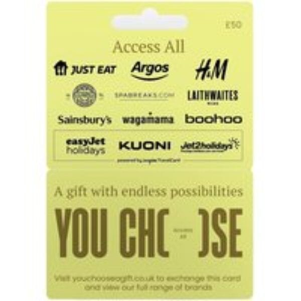 YOU CHOOSE Access All Digital Gift Card - £50