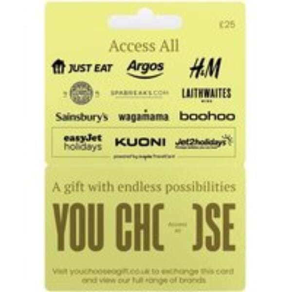 YOU CHOOSE Access All Digital Gift Card - £25