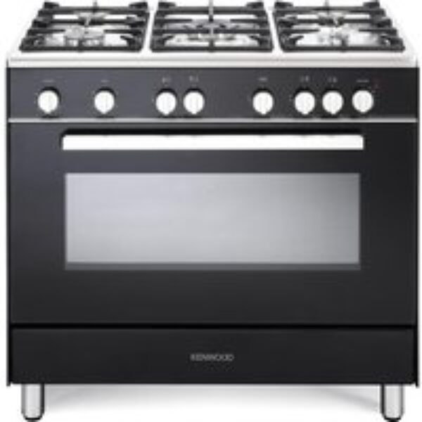 KENWOOD CK307G 90 cm Gas Range Cooker  Black & Chrome