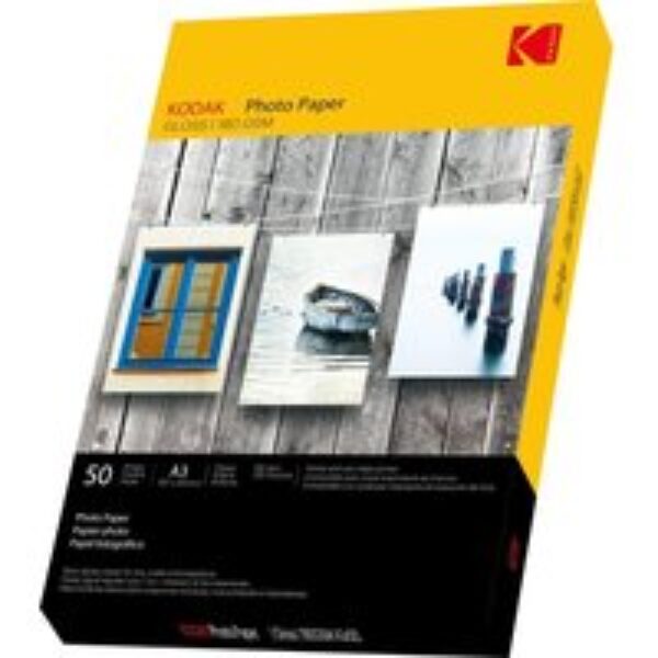 KODAK A3 Glossy Photo Paper - 50 sheets