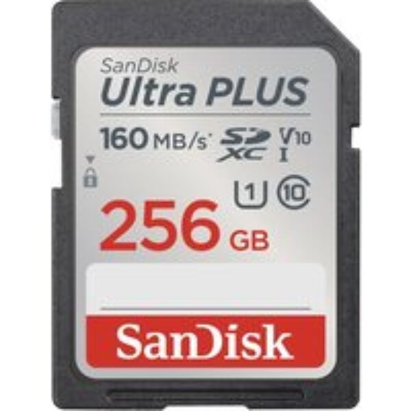 SANDISK Ultra Plus Class 10 SDXC Memory Card - 256 GB