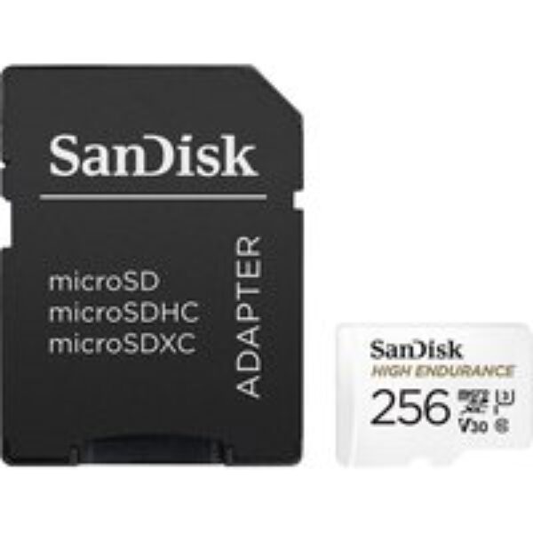 SANDISK High Endurance Class 10 microSDXC Memory Card - 256 GB