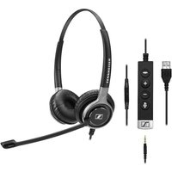 SENNHEISER Century SC 665 USB Headset - Black & Silver