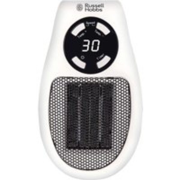 RUSSELL HOBBS RHPH2001 Ceramic Plug Heater - Black & White