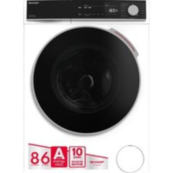 SHARP ES-NDB814CWA-EN 8 kg Washer Dryer - White