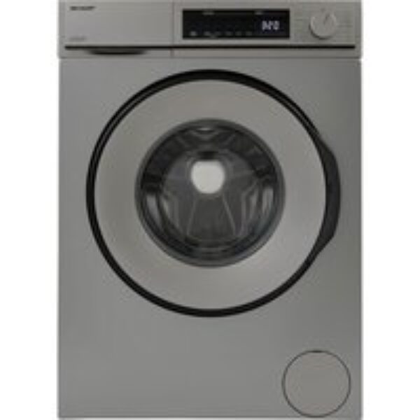 SHARP ES-NFB814BSNA-EN 8 kg 1400 rpm Washing Machine - Dark Silver