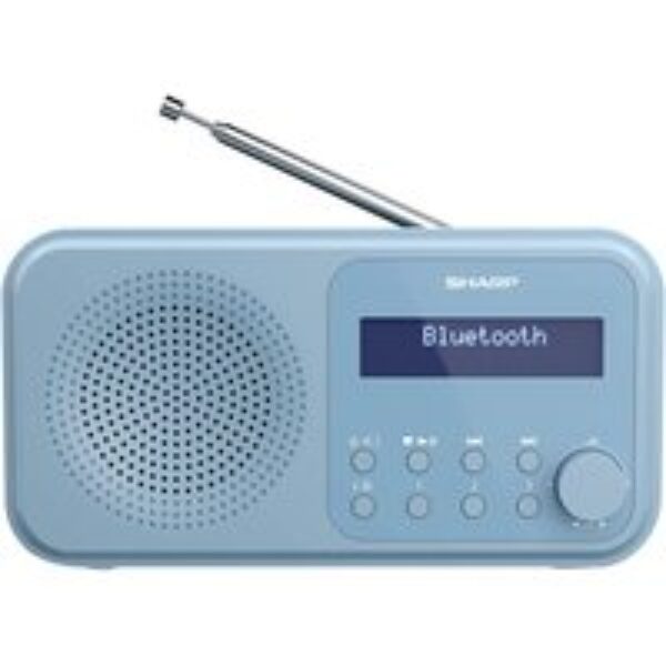 SHARP Tokyo DR-P420 Portable DABﱓ Bluetooth Radio - Steel Blue