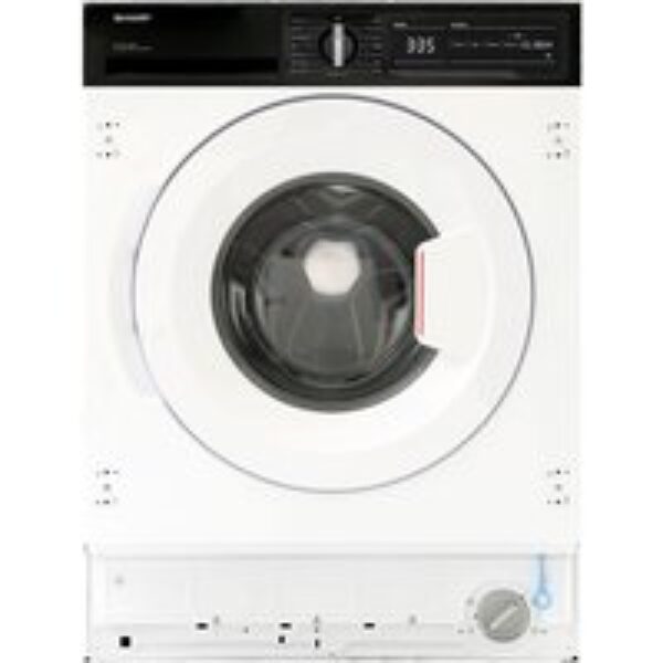 SHARP  ES-NIH714BWA-EN Integrated 7 kg 1400 Spin Washing Machine - White