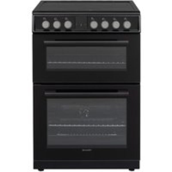 SHARP KF-66DDVDD04BM1K-EN 60 cm Electric Ceramic Cooker - Black